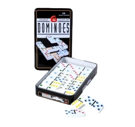Domino Double 6 w metalowym pudełku - Quint