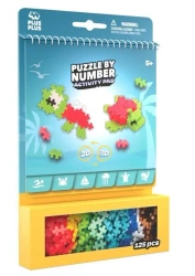Puzzle By Number Activity Pad Morski 125el - Plus-Plus