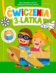 Ćwiczenia 3-latka z naklejkami - praca zbiorowa