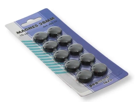 Magnesy czarne 2cm 10szt - Penword