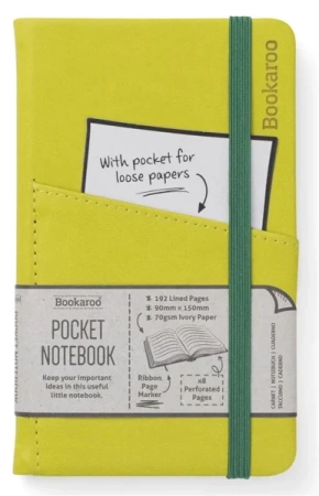 Bookaroo Notatnik Journal Pocket A6 - Oliwkowy - IF