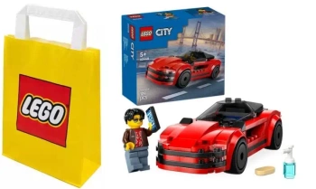 LEGO CITY 60448 CZERWONY SAMOCHÓD SPORTOWY+TORBA