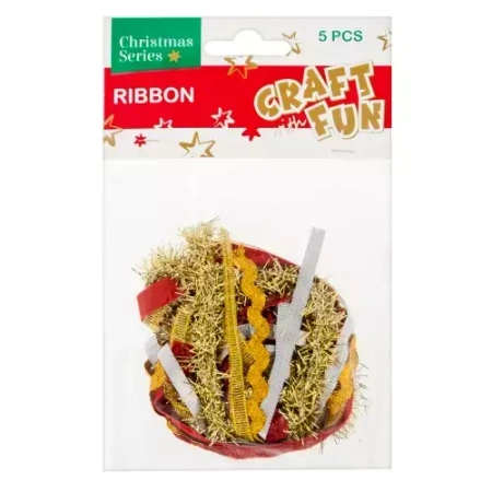 Craft with Fun Ozdoba Bn Wstazki Ozdobne Mix 5szt 48/576