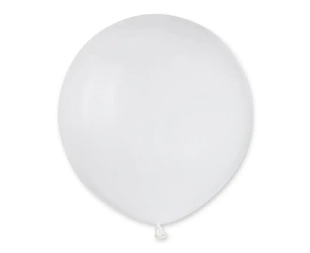 Balony pastelowe białe 48cm 25szt - Godan