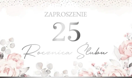 Zaproszenie Rocznica Ślubu (10szt) - Armin Style