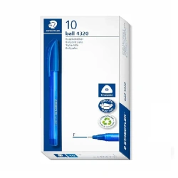 Paczka Długopis jednorazowy trójkątny 4320 F niebieski Staedtler 10szt.