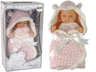 Lalka słodki bobas w różowym beciku - Leantoys