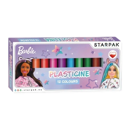 Plastelina 12 kolorów Barbie - STARPAK