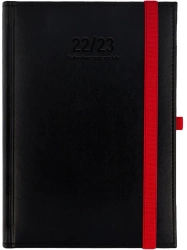 Kalendarz 2022/2023 nauczyciela A5T Nebraska z gumką CZARNY - praca zbiorowa
