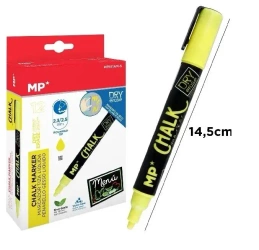 Marker kredowy do ścierania na sucho żółty (12szt) - MP Main Paper