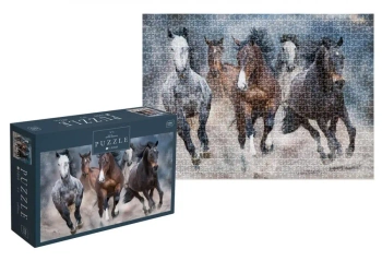 Puzzle 1000 Wild Horses 3 - INTERDRUK
