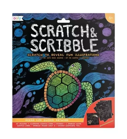 Zdrapywanki Scratch & Scribble Podwodny świat - Kolorowe Baloniki