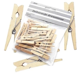 Klamerki drewniane 4,5cm 24szt - Penword