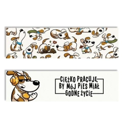 Zakładka kartonowa - Godne życie - Pies - Molom