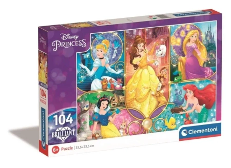 Puzzle 104 Brilliant Księżniczki 2 - Clementoni