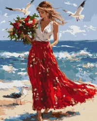 Malowanie po numerach - Fale wolności 40x50cm - Ideyka