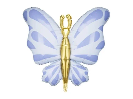 Balon foliowy Motyl 69x69cm błękit - PartyDeco