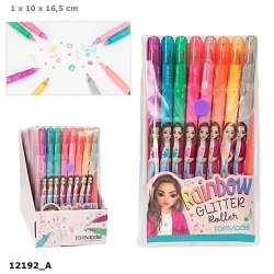 Brokatowe tęczowe żelopisy Top Model 12192A - DEPESCHE