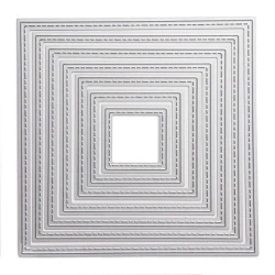 Wykrojniki - kwadraty 7szt - Dalprint dpCraft