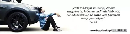 Zakładka do książki. Jeśli zobaczysz na swojej drodze swego brata...