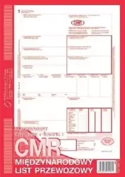 CMR Międzynarodowy list przewozowy 800-2 - Michalczyk i Prokop
