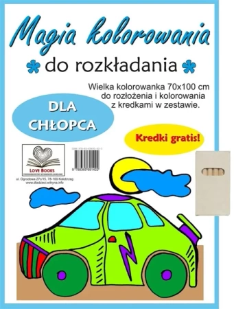 Magia kolorowania do rozkładania. Dla chłopca - Agnieszka Wileńska