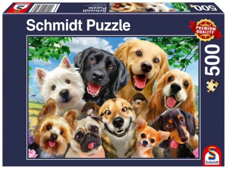 Puzzle PQ 500 Psy robią selfie G3 - Schmidt