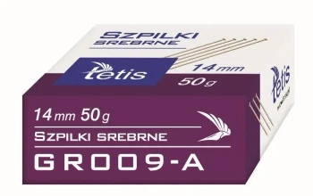 Szpilki srebrne 14 mm 59g GR009-A - Tetis