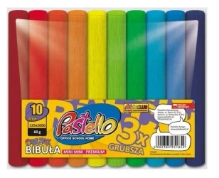 Bibuła mini mini premium 12x200cm 10 kolorów - Alfa Pastello