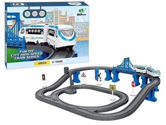 Kolejka na baterie ze światłem i dźwiękiem 68el - ADAR