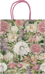 Torebka ozdobna A5 STBAG157 Piwonie i róże - Skona Ting