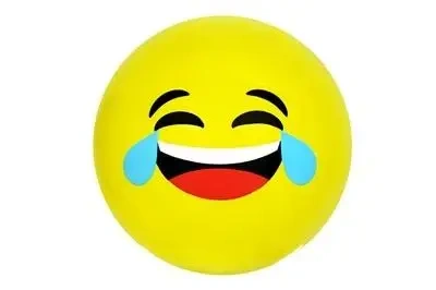 Piłka PVC 23cm Zółta Buźka - Artyk