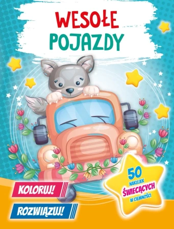 Koloruj! Rozwiązuj! 50 naklejek świecących - Jul Łyskawa