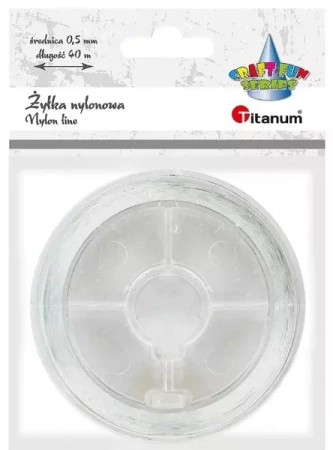 Żyłka nylonowa przezroczysta 0,5mm 40m - Titanum