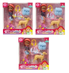 Lalka z rolkami i akcesoriami MIX - SWEDE