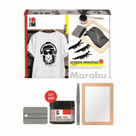 Zestaw do sitodruku na tkaninie - Marabu