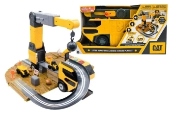 Zestaw budowa z autem dźwig + tor - CAT