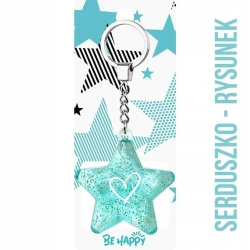 Brelok Gwiazdka Serduszko - Be-Happy Gifts