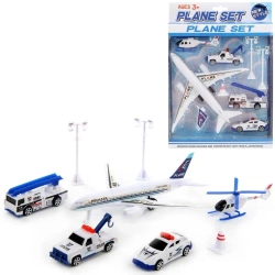 Samolot i pojazdy lotnisko - Trifox