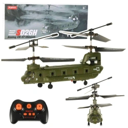 Helikopter śmigłowiec R/C Syma S026H-1 ziel khaki - Leantoys