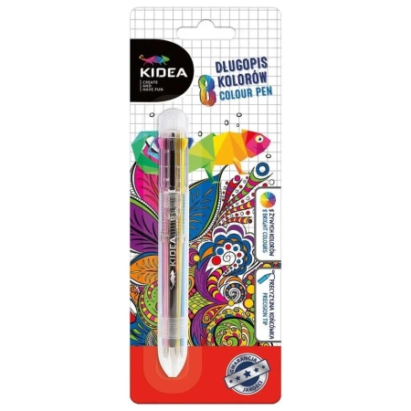 Długopis 8 kolorów KIDEA - DERFORM