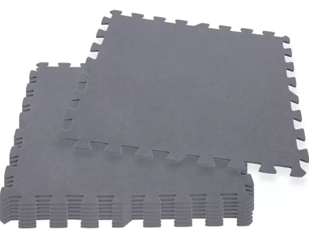 Mata ochronna puzzle pod basen, 8 sztuk 50 x 50 cm, szara