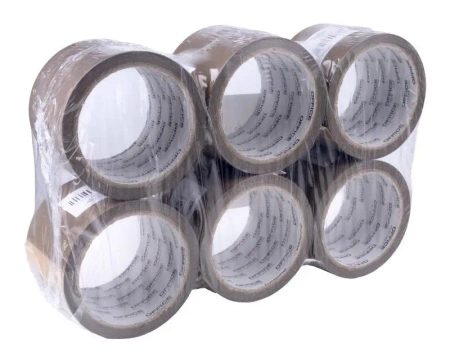 Taśma pakowa brązowa 72mm x 60y (6szt) - Office