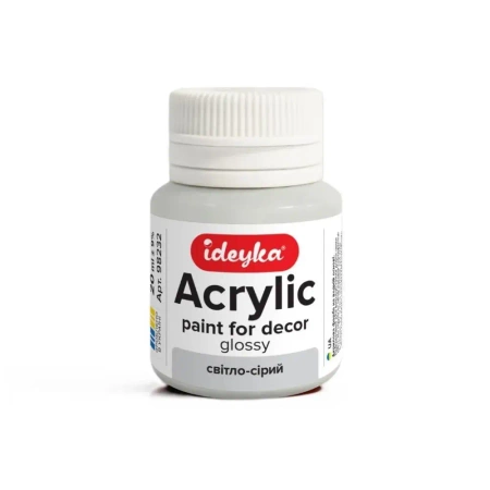 Farba akrylowa jasnoszara 20ml - Ideyka