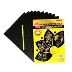 Wydrapywanka hologramowa A5 złota - Penword