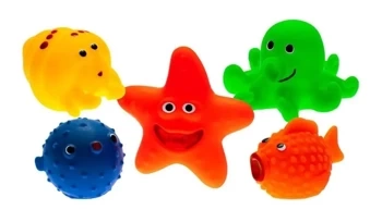 Zwierzaki morskie do kąpieli 5szt - Hencz Toys