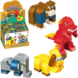 Klocki zwierzęta 28el MIX - Trifox