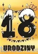 Karnet A5 Urodziny Osiemnastka - Lukrowa - Henry