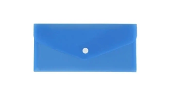 Teczka koperta DL satyna niebieska - Biurfol