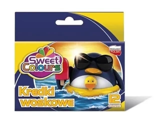 Kedki woskowe 12 kolorów - Sweet colours